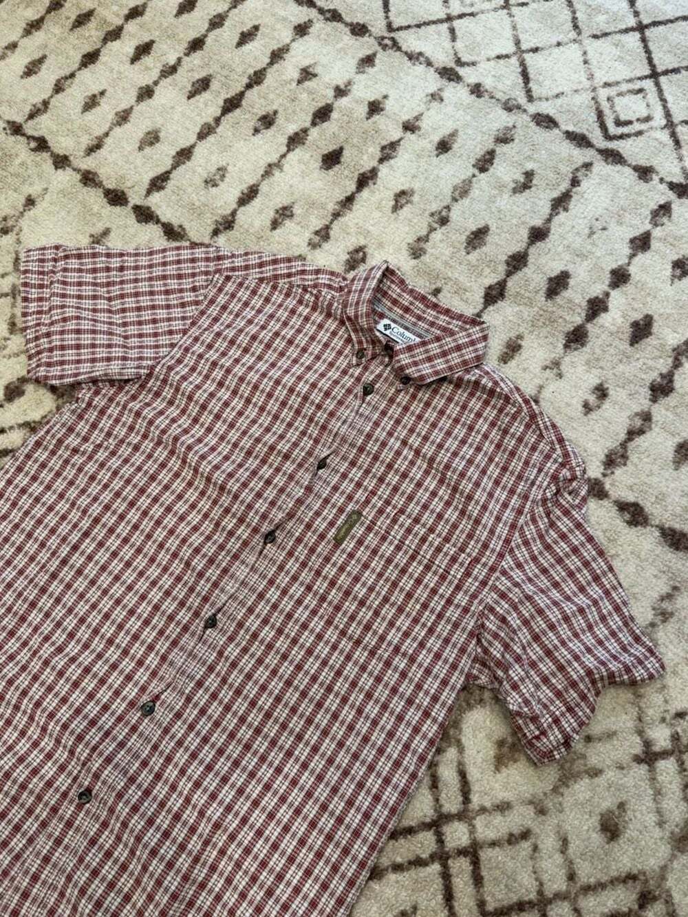 Columbia Sportswear Men's Short Sleeve Plaid Button Down Shirt Size M